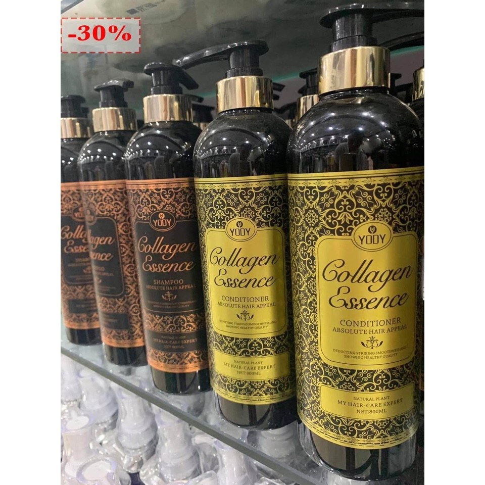 Bộ dầu gội xả  Yody collagen essence 800ml , Dầu gội xả collagen phục hồi tóc | BigBuy360 - bigbuy360.vn