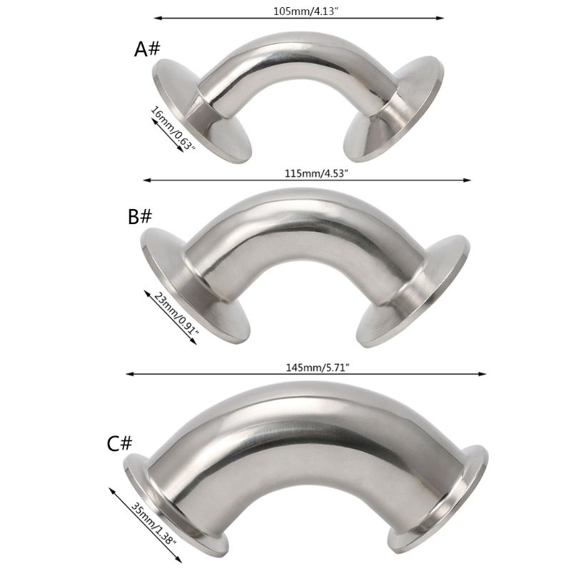 Ống Vệ Sinh Khuỷu Tay 90 Độ Bằng Thép Không Gỉ Cho Homebrew