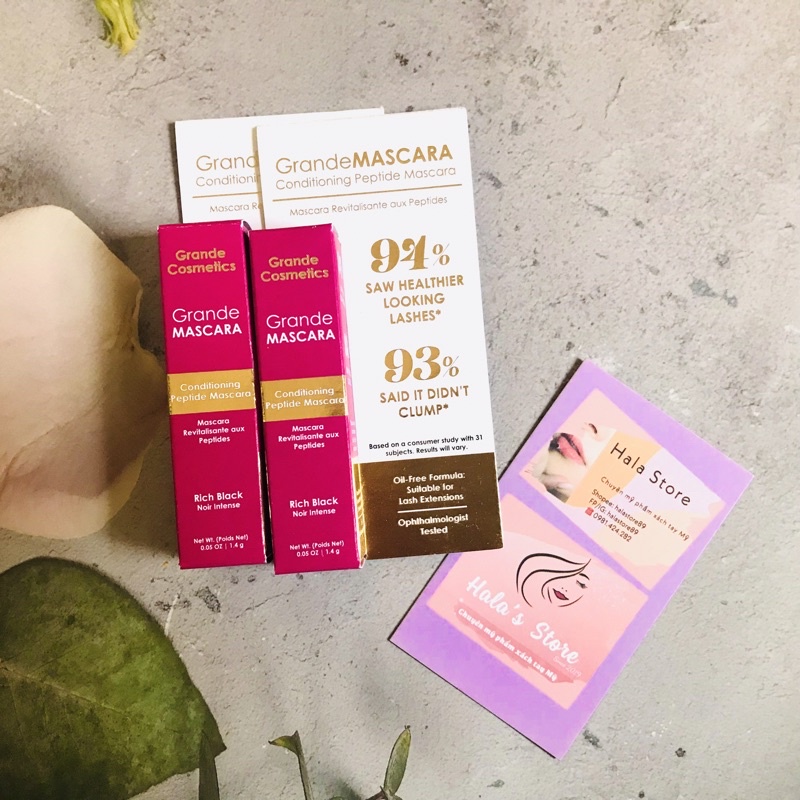 Chuốt mi dày và cong Grande Cosmetics GrandeMASCARA Conditioning Peptide Mascara