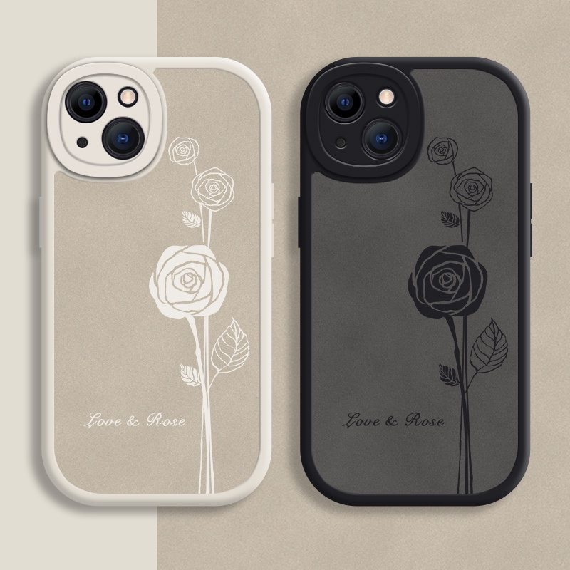 Ốp Điện Thoại Mềm In Họa Tiết Hoa Hồng Cho iPhone 13 / 12 / 11 Promax 6 / 7 / 8 Plus / X / XR / Xs Max