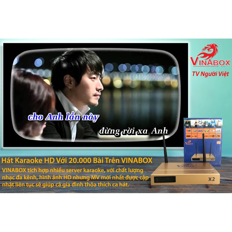 (Tặng Chuột) ĐẦU ANDROID TV BOX VINABOX X2 - Hàng Chính Hãng
