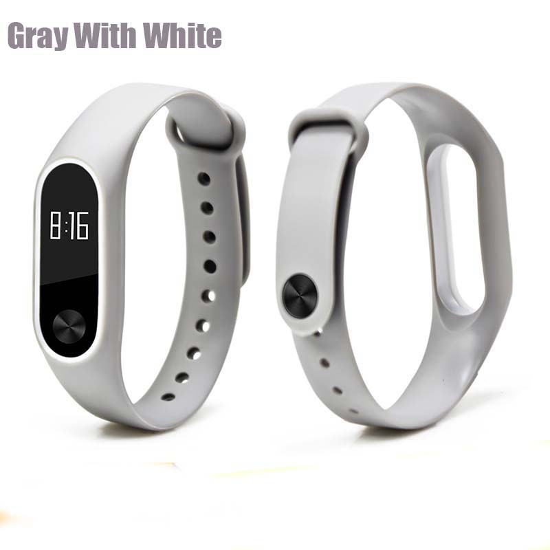 Dây đeo đồng hồ chất liệu silicon chống lạc cho Xiaomi Mi Band 2