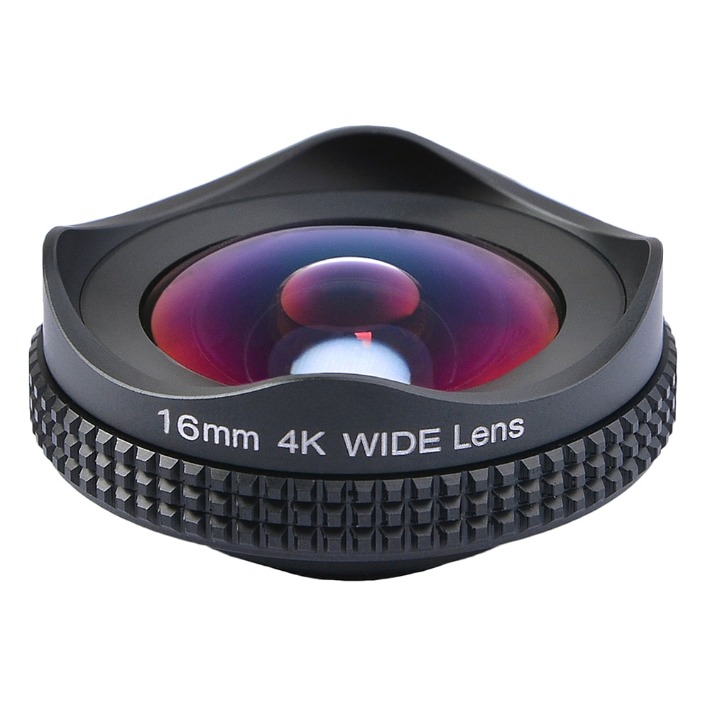 Bộ Lens Mở Rộng Góc Chụp 16mm 4k 2 Trong 1 Cho Điện Thoại Iphone Xiaomi Samsung