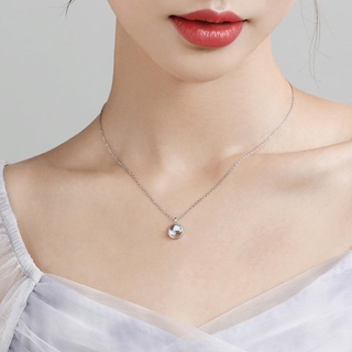 Vòng cổ Mặt Đá Mặt Trăng Bạc S925