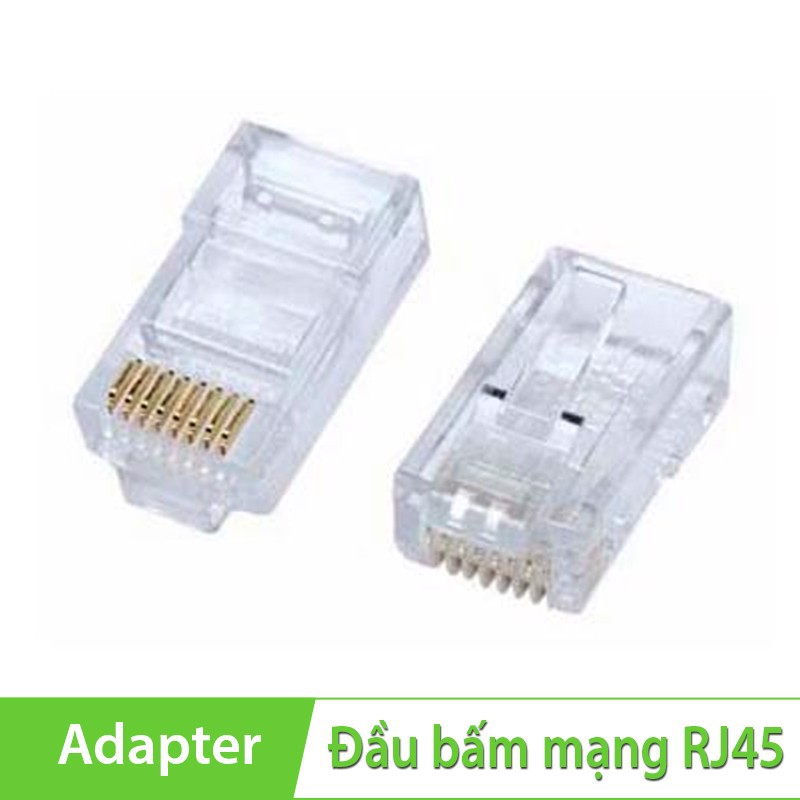 Đầu bấm mạng RJ45 AMP cat5e ( 100 CÁI )