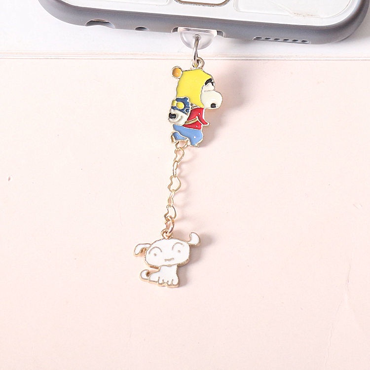 Ba Lô Mini Hình Cậu Bé Bút Chì Shin-Chan Dễ Thương Chống Bụi Trang Trí Cổng Sạc Tai Nghe Điện Thoại Thông Dụng Co