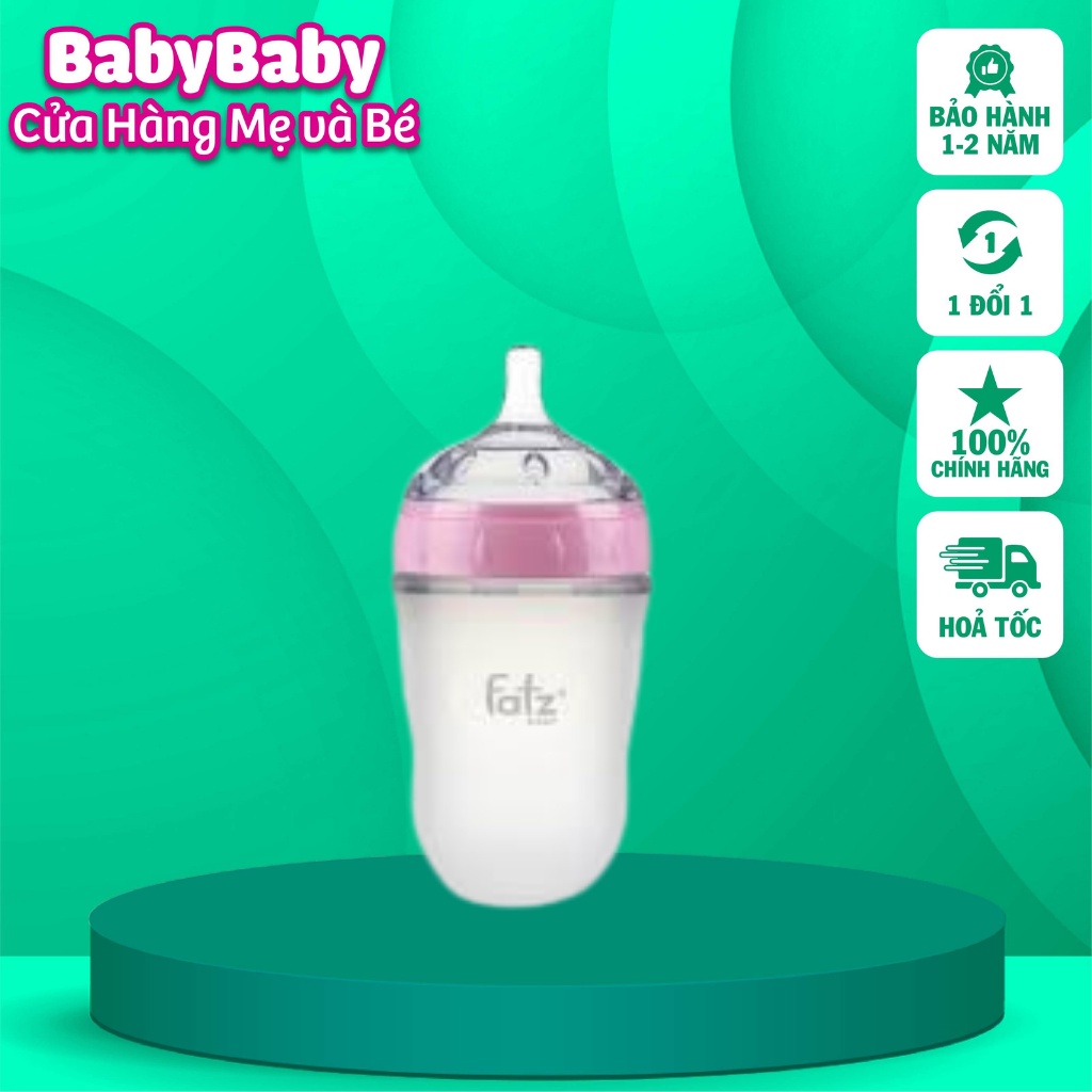 Bình sữa silicon Fatz Baby 180ml / 240ml