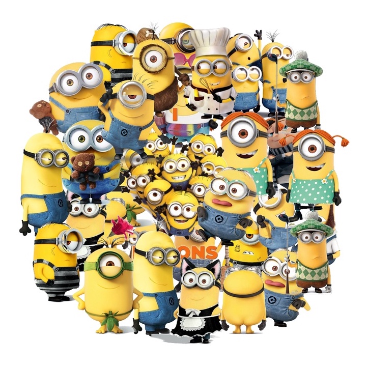 Set 22 hình nhãn dán sticker Minions cute trang trí