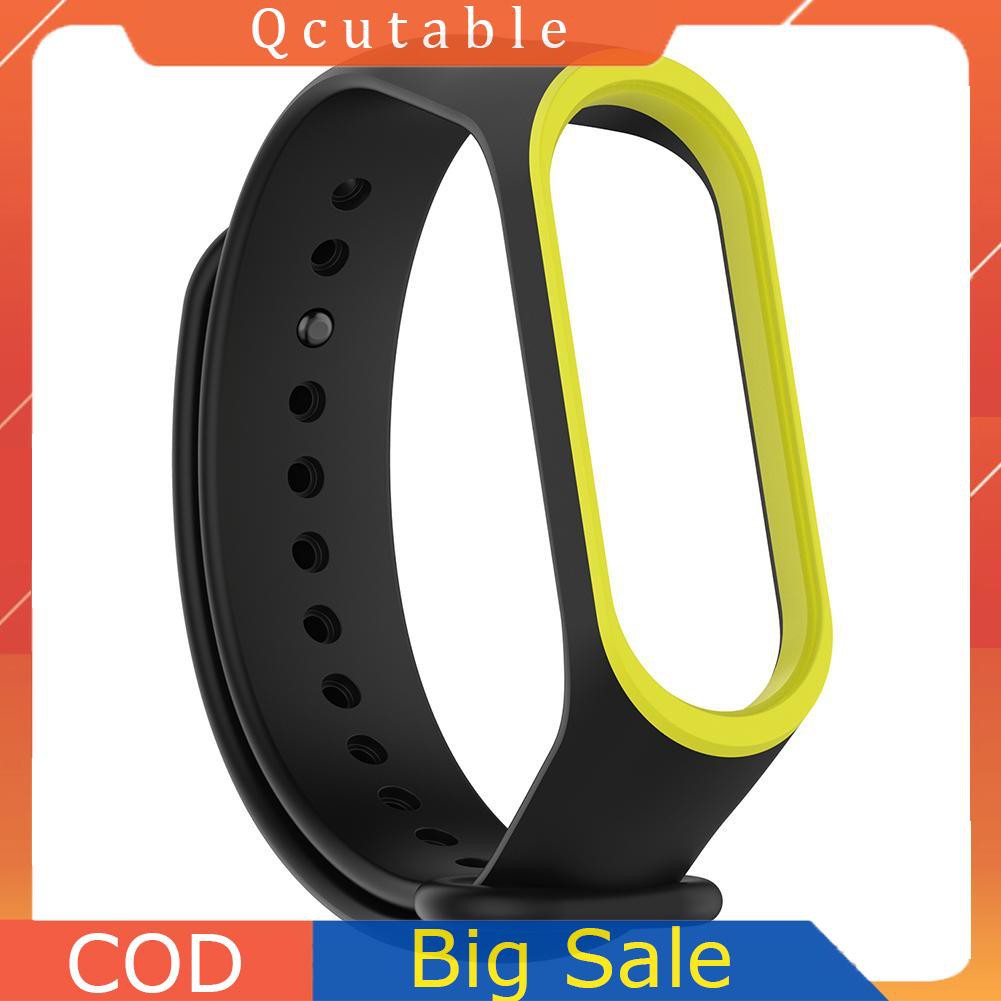 Dây Đeo Thay Thế Chất Liệu Silicon Thiết Kế Nhiều Lỗ Thời Trang Cho Xiaomi Miband 3 4