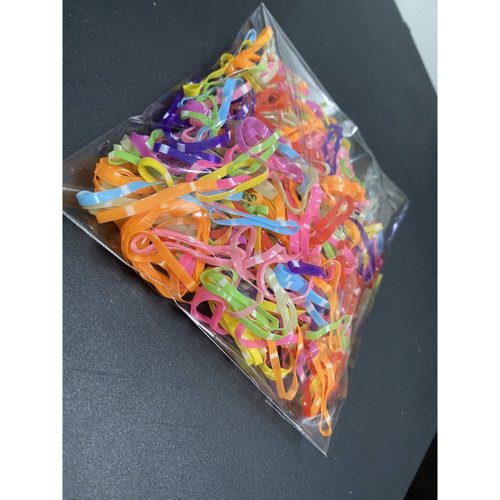 Túi 20g (10cm x 12cm) Dây Thun Cột Tóc Co Giãn Dùng 1 Lần Đủ Size Phụ Kiện Tóc Phổ Biến