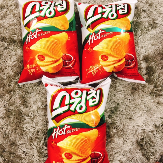 Snack khoai tây tẩm vị ớt cay Orion - hàng nội địa Hàn Quốc 🇰🇷.