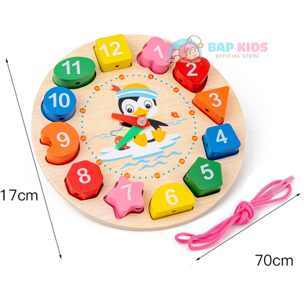 Combo đồ chơi gỗ montessori BAPKIDS bộ 8 món đồ chơi phát triển kỹ năng cơ bản cho bé