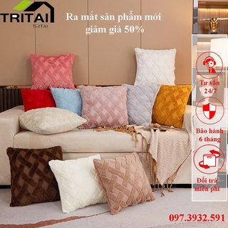 Vỏ Gối Tựa Lưng Sofa Văn Phòng Trang Trí Chất Liệu Nhung Cắt Tỉa Tỷ Mỉ Cao Cấp Hiện Đại Sang Trọng