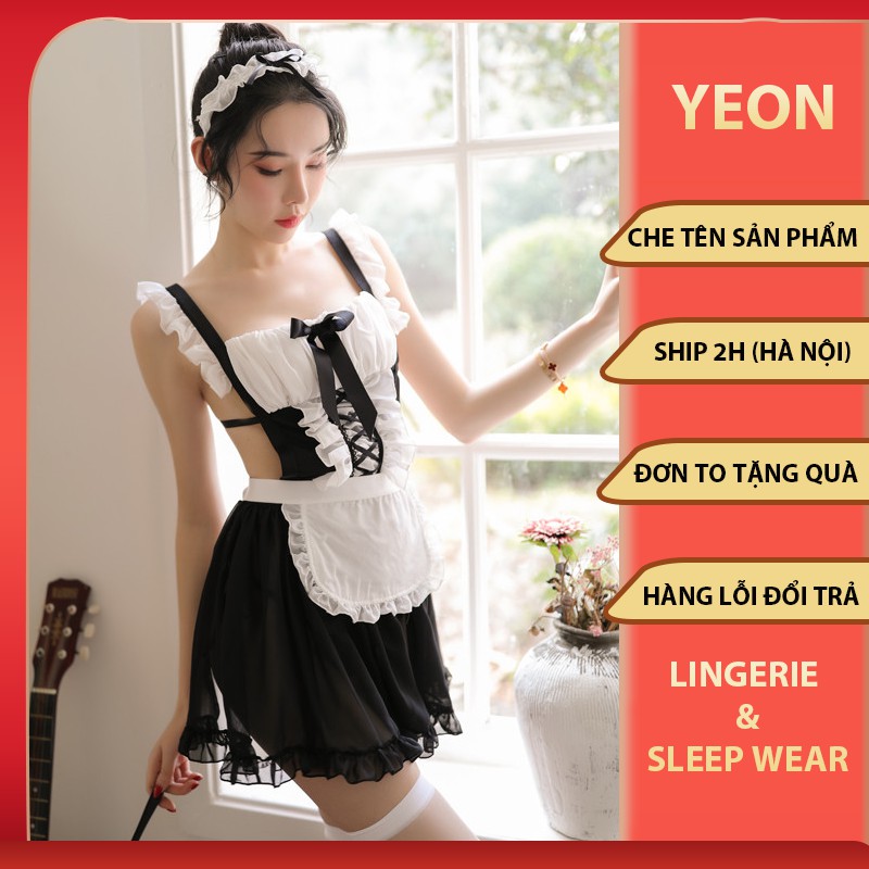 1 Cosplay Hầu Gái Nhật Bản Sexy - Bộ Đồ Ngủ Cô Giúp Việc Quyến Rũ Gợi Cảm - Maid Cosplay Outfit | BigBuy360 - bigbuy360.vn