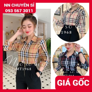 Áo sơ mi bbr nữ sọc kẻ tay dài hàng đẹp vải mềm MT1968 Áo sơ mi công sở nữ