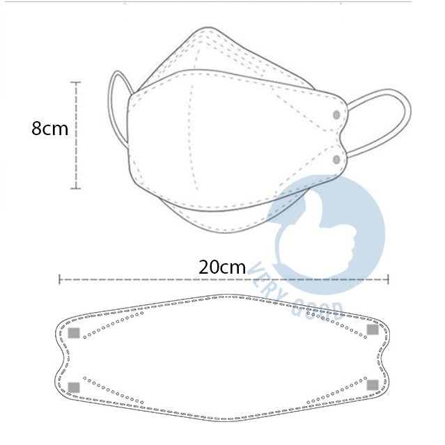 Khẩu trang y tế Ami Kf94 3D kháng khuẩn 4 lớp thiết kế hàn quốc dày dặn chống khói bụi vi khuẩn có nhiều màusupper