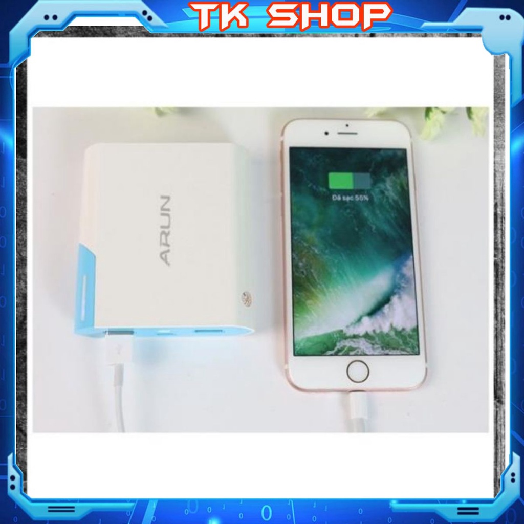 Sạc Dự Phòng ARun 10400mah Thiết kế gọn nhẹ, sang trọng sạc nhanh an toàn hàng chính hãng ARun -𝐓𝐊 𝐒𝐇𝐎𝐏