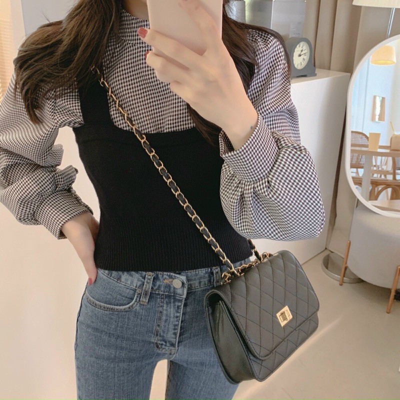 SET ÁO KẺ MIX YẾM