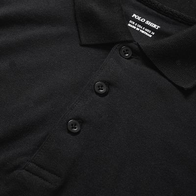 Áo thun polo nam POLOSHIRT đen phối tay cổ bẻ tay ngắn lỡ PLS01 - Leo Vatino | BigBuy360 - bigbuy360.vn