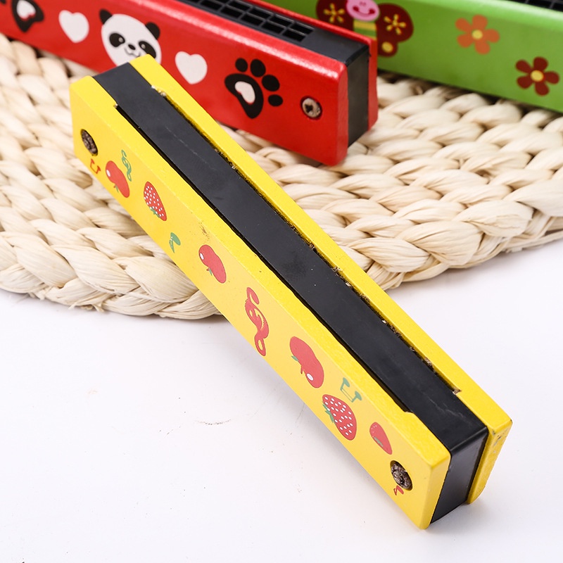 Đồ Chơi Gỗ Kèn Harmonica Phiên Bản Trẻ Em 16 lỗ