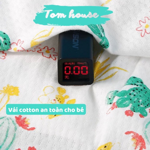 Bộ Body Dài Tay Mỏng Mát Cho Bé Trai, Bé Gái Nằm Điều Hoà, Chống Muỗi Đốt Mùa Hè 01BDD