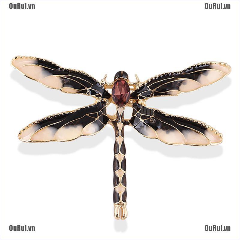 Ghim Cài Áo Hình Chuồn Chuồn Đính Đá Dễ Thương