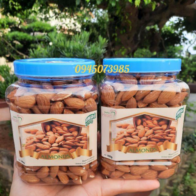 500g Hạnh nhân sống tách vỏ Mỹ ( dùng làm sữa, ngũ cốc...)