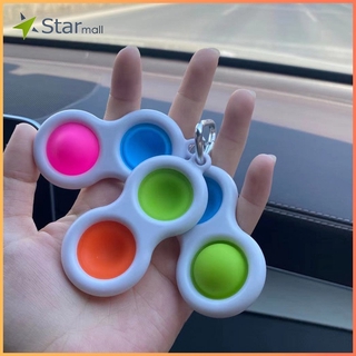 Pop it Đồ Chơi Móc Khóa Silicone Giúp Giảm Căng Thẳng Cho Bé