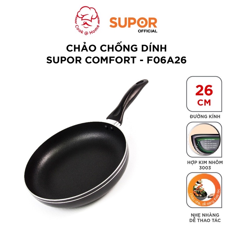 Chảo chống dính Supor Comfort 26CM