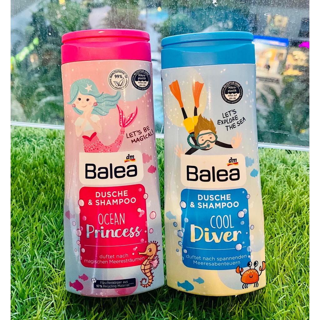 Sữa tắm gội Balea dịu nhẹ, không cay mắt cho bé trai và bé gái 300ml - Hàng nội địa Đức