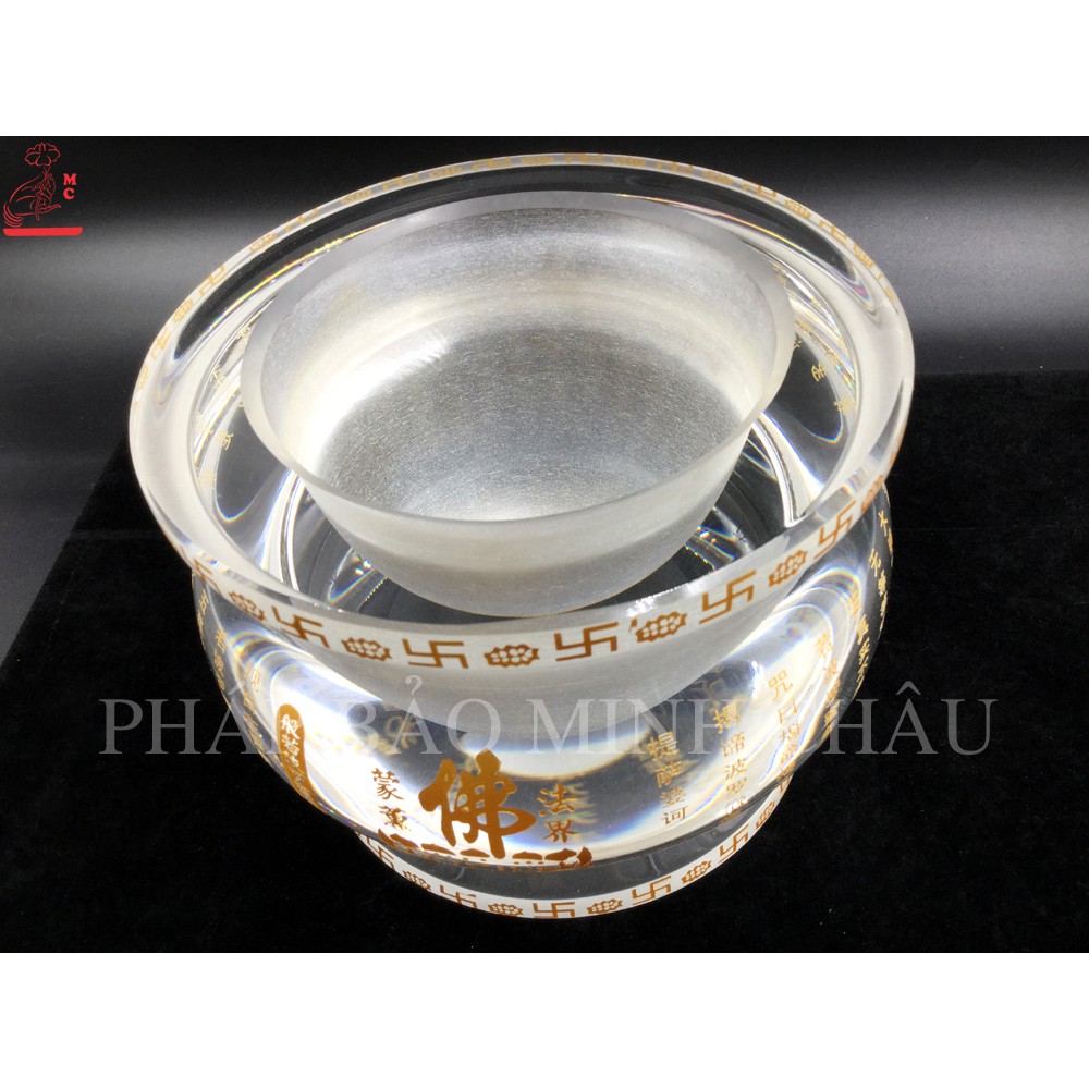 [PHÁP BẢO MINH CHÂU] Bát Hương Pha Lê 14cm - 17cm - CHẤT LƯỢNG CAO - ĐẸP TINH TẾ