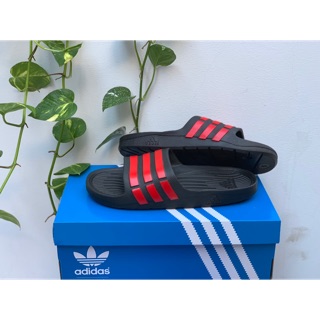 Dép Duramo đen sọc đỏ Fullbox