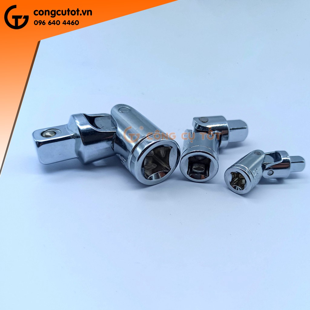 Bộ 3 đầu vặn khẩu lắc léo 1/4 - 3/8 - 1/2 inch