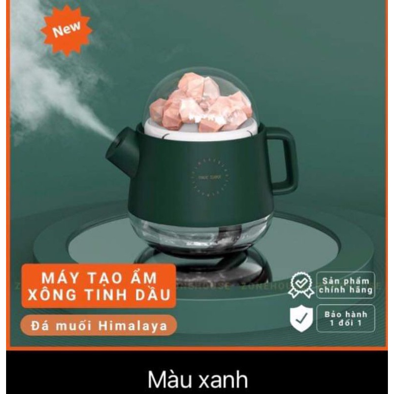 Đèn xông tinh dầu phun sương tạo ẩm đá muối Himalaya giúp thư giãn tinh thần