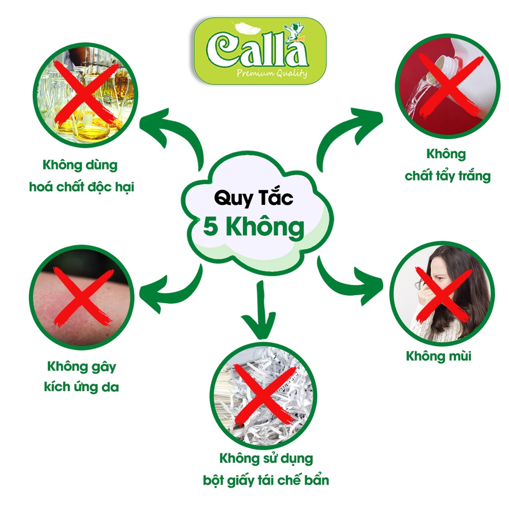 Lô 02 bịch giấy ăn Calla Napkin 500 tờ + 500 tờ khổ 24 cm x24cm mềm, không mủn, không tẩy trắng