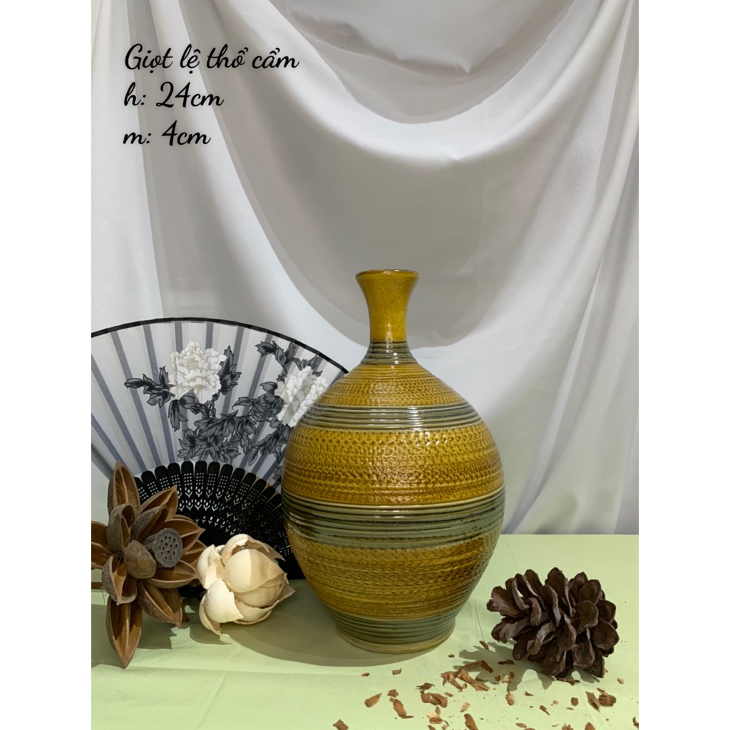 Lọ cắm hoa. lọ cắm bông gốm sứ Bát Tràng decor trang trí nhà cửa xinh yêu