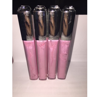 SON REVLON ULTRA HD LIP LACQUER. Màu Pink Sapphire (hồng phấn có nhũ) và Màu Tourmaline (hồng cánh sen có nhũ)