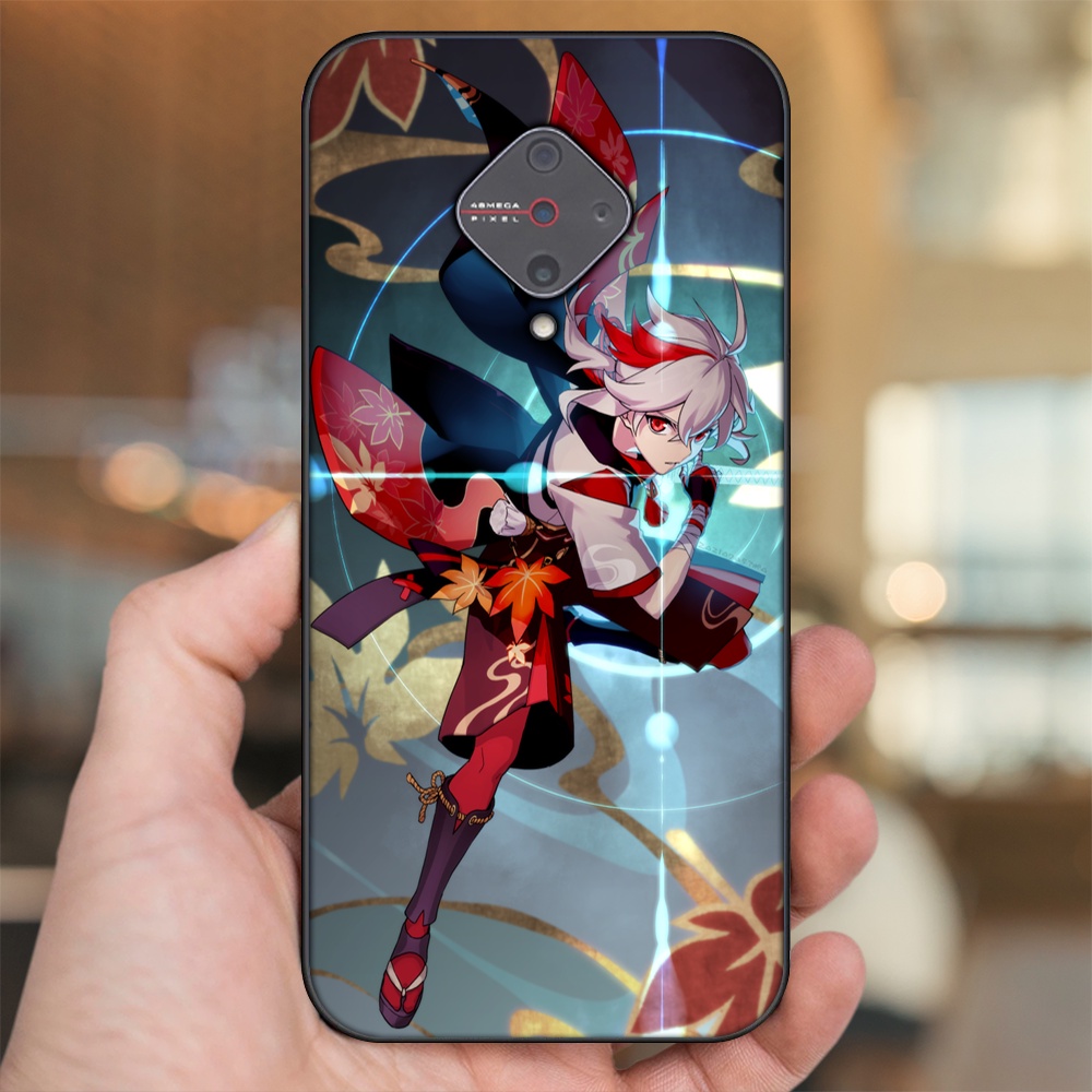 Ốp lưng Vivo S1 Pro viền đen in hình Kazuha Genshin Impact