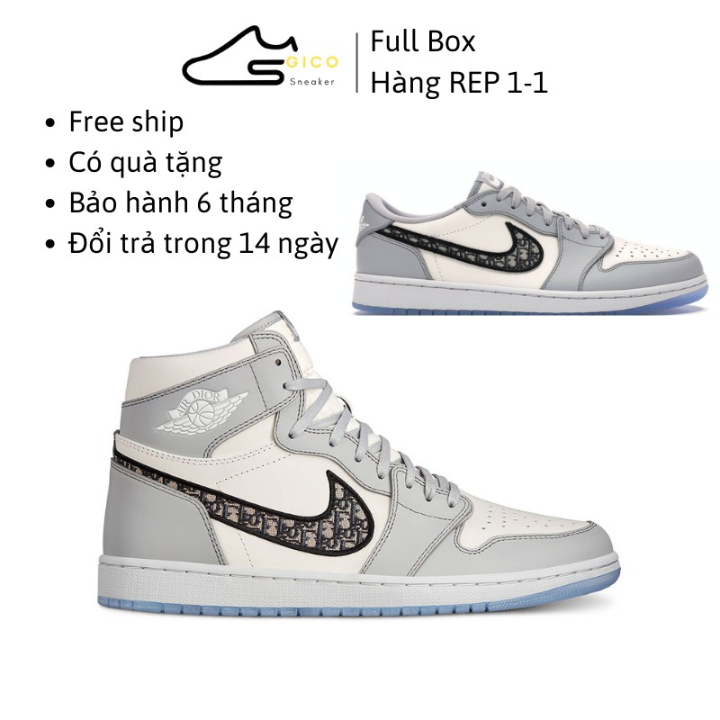 Giày jordan dior cổ cao nam nữ thể thao tăng chiều cao hàng cao cấp | BigBuy360 - bigbuy360.vn