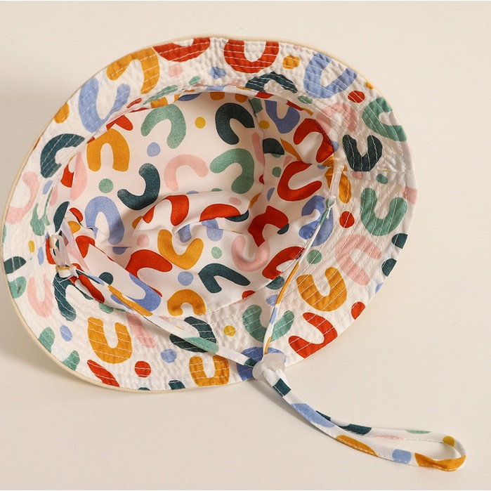 Nón Tai Bèo Hai Mặt Thêu Họa Tiết Graffiti Dễ Thương Phong Cách Nhật Bản 2022