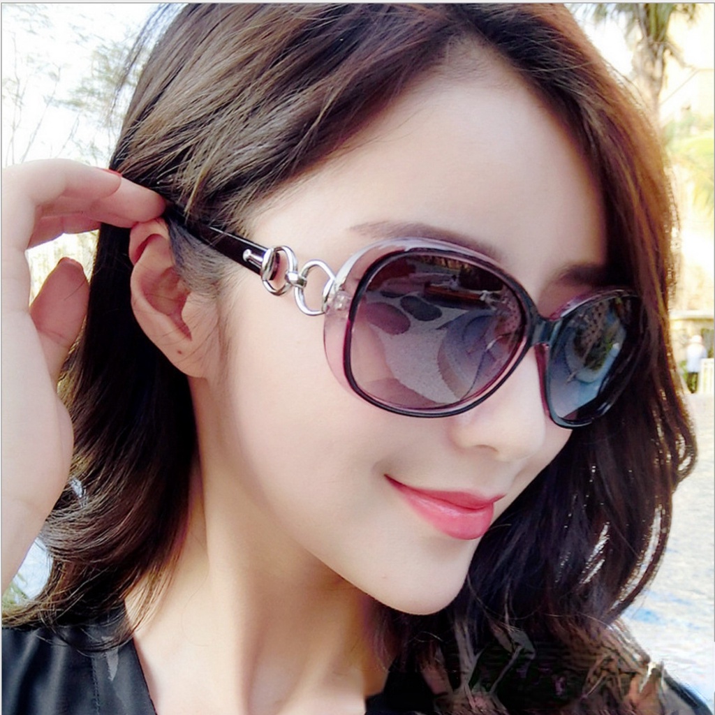 Kính Mát Gọng Lớn Chống Tia UV Thời Trang Cổ Điển Cho Nữ