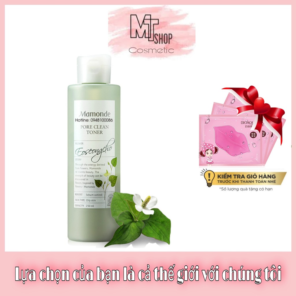 Nước Hoa Hồng Diếp Cá Mamonde Pore Clean Toner 250ml