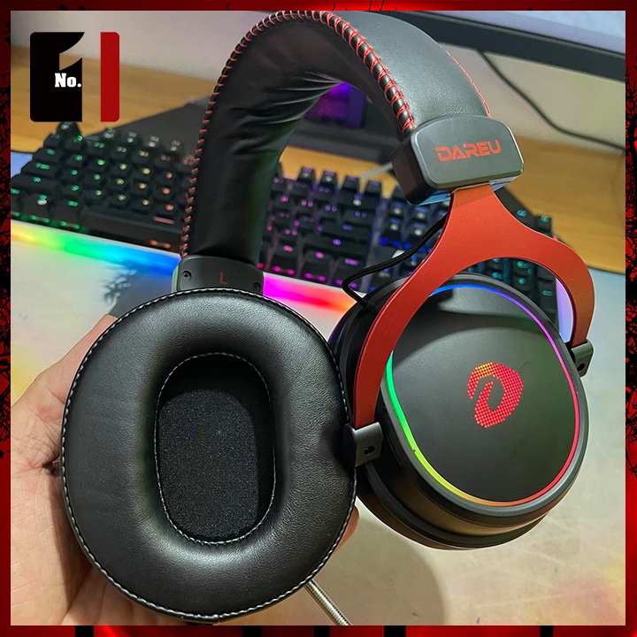 Tai Nghe Headphone Gaming DAREU EH745 7.1 Led Rgb Tai Nghe Chụp Tai Có Mic Chơi Game Máy Tính Laptop