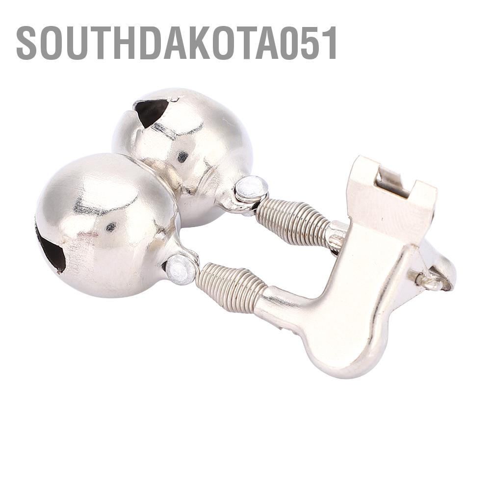 Southdakota051 Stainless Steel Double Bell Fishing Pole Assembly Fish Alarm for Sea