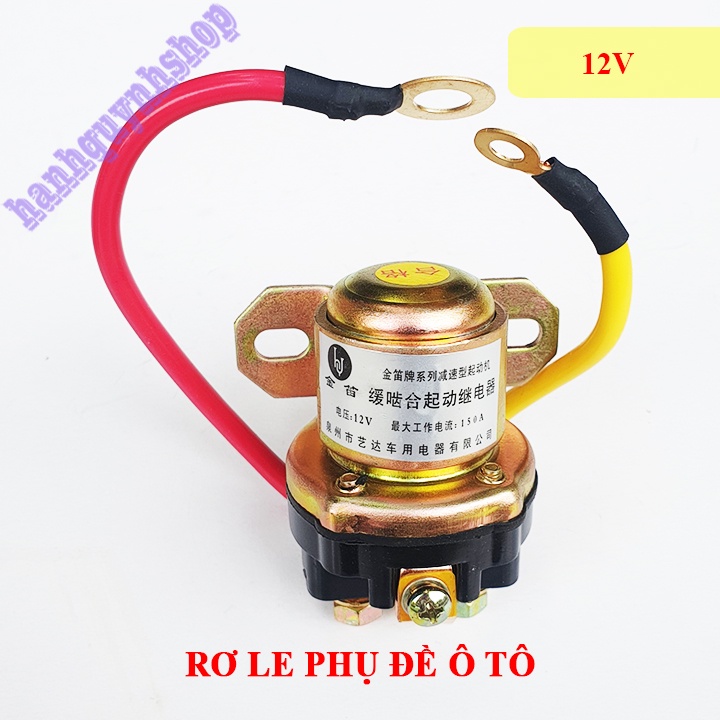 Rơ le phụ đề 12V 24V 2 dây 150A dành cho ô tô máy công trình