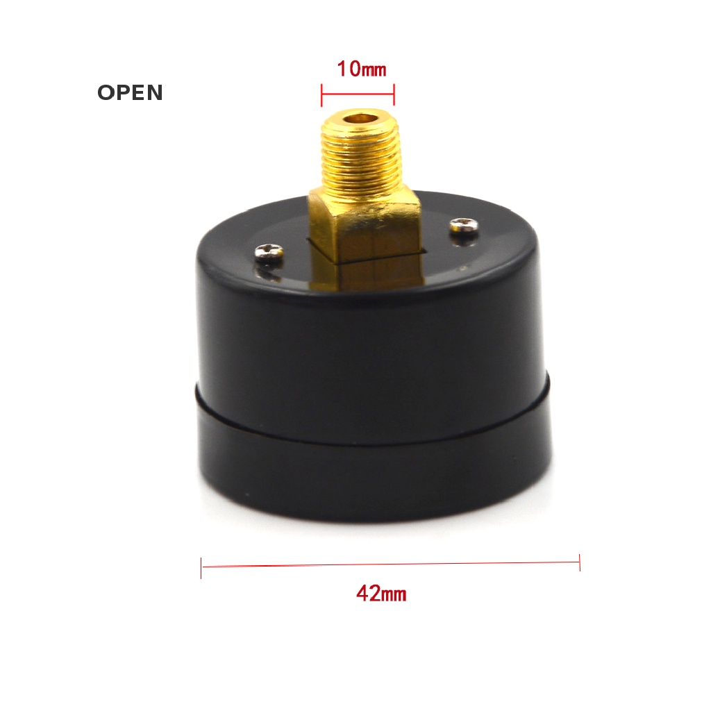 op 10mm Thread Gas Air Pump Pressure Gauge Compressor Manometer 0-12BAR 0-180PSI my