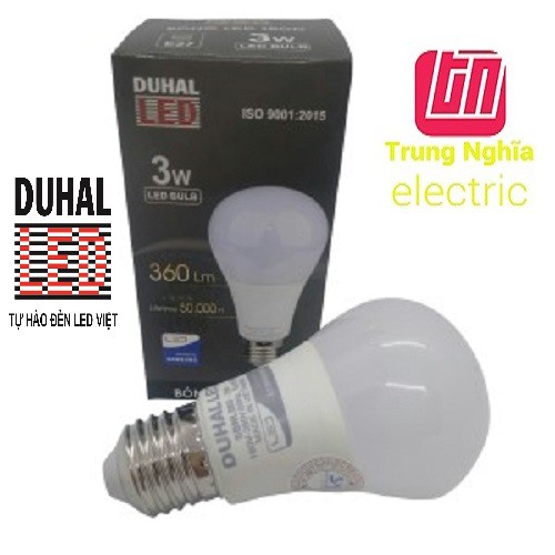 [GIÁ HỦY DIỆT] BÓNG ĐÈN LED BULB DUHAL 3W - 5W - 7W - 9W | Bảo hành 12 tháng