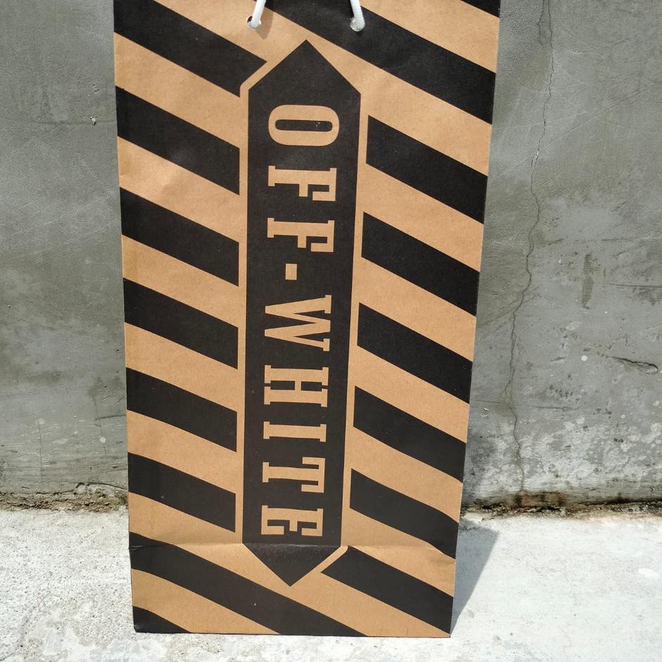 OFF WHITE Dép Quai Ngang Màu Trắng Cho Nam Nữ