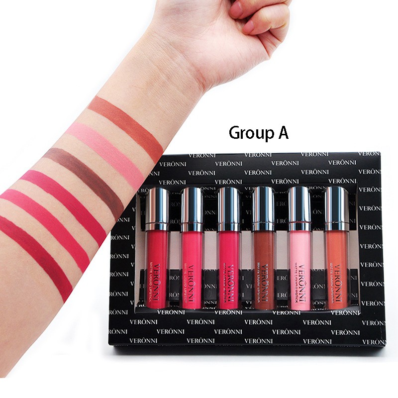 VEET (Hàng Mới Về) Set 6 Thỏi Son Kem Veronni Tông Lì Chống Nước Lâu Trôi | BigBuy360 - bigbuy360.vn