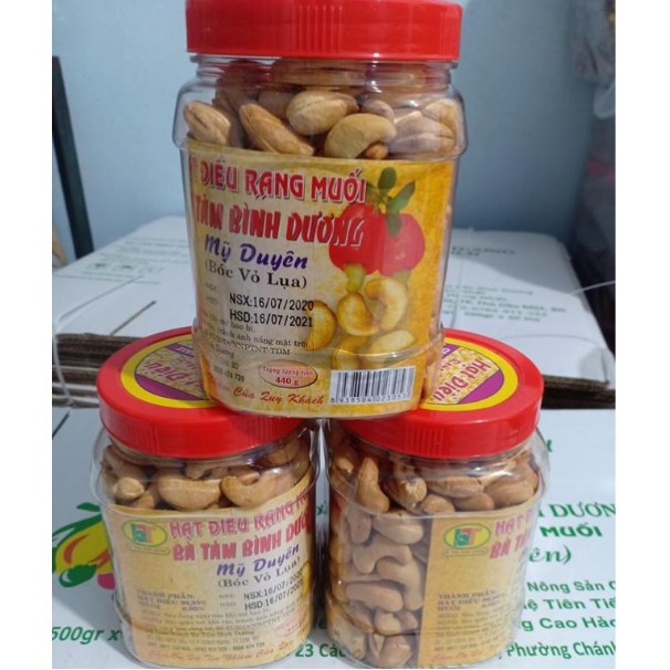 Hạt Điều Rang Muối Bà Tám Bình Dương Nguyên Hạt Vàng 1kg